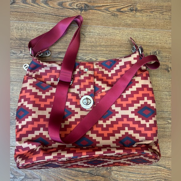 Baggallini Alberta Tote. Aztec Print Shoulder Crossbody Tablet Travel Bag - Picture 8 of 16